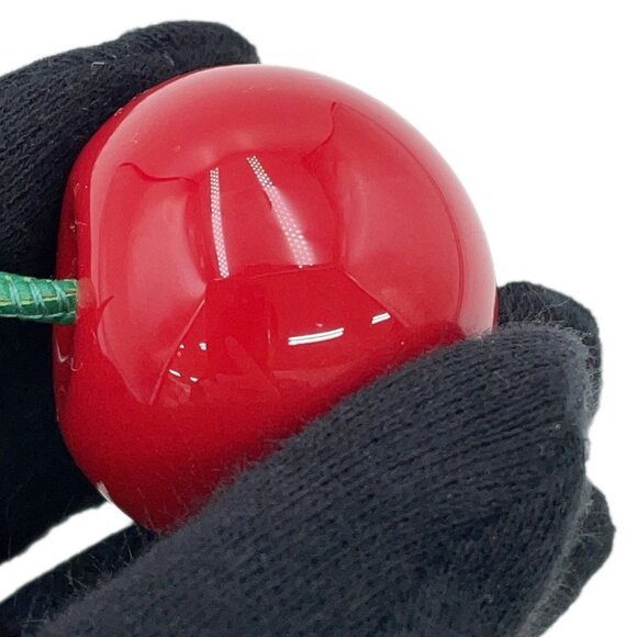 LOUIS VUITTON LV × TM Bag Charm・Cherry Plexiglass/Monogram/Leather Red - Picture 5 of 10